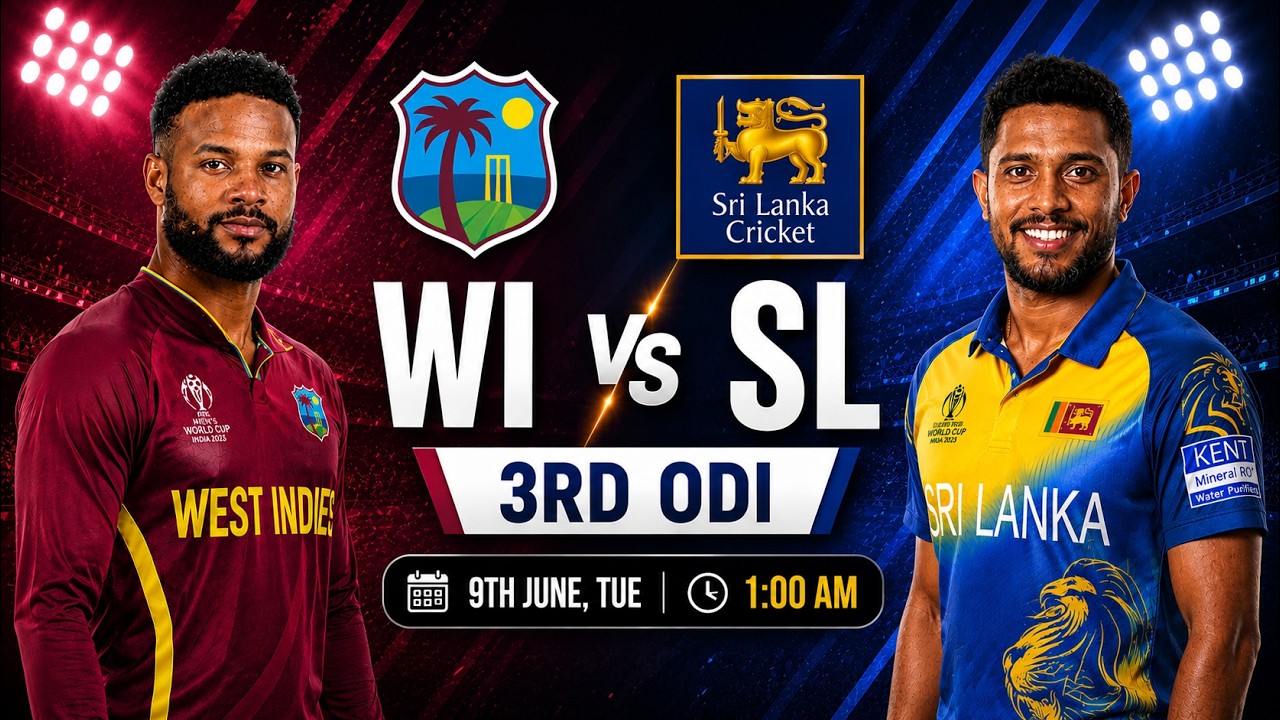 WI vs SL 3rd ODI Prediction 2026, Playing XI, Pitch Report & Who Will Win? West Indies vs Sri Lanka