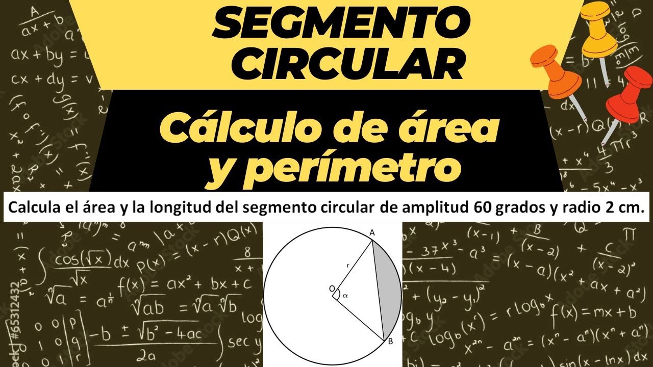 Cómo calcular el área y longitud del segmento circular: fórmulas y ejemplo