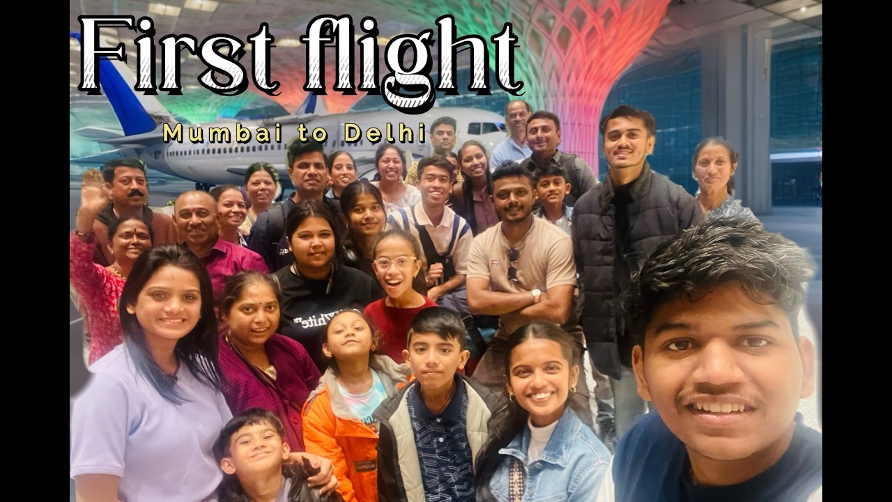 First flight journey — Mumbai to Delhi ✈️
