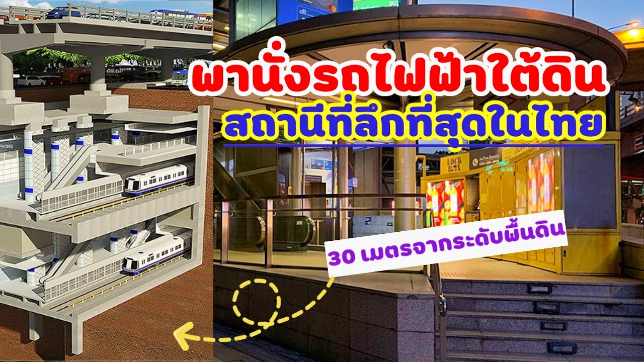 พานั่ง MRT สถานีที่ลึกเเละสร้างยากสุดในไทย | การก่อสร้างที่สุดอึ้ง!ในไทย😲| สถานีสีลม🚄