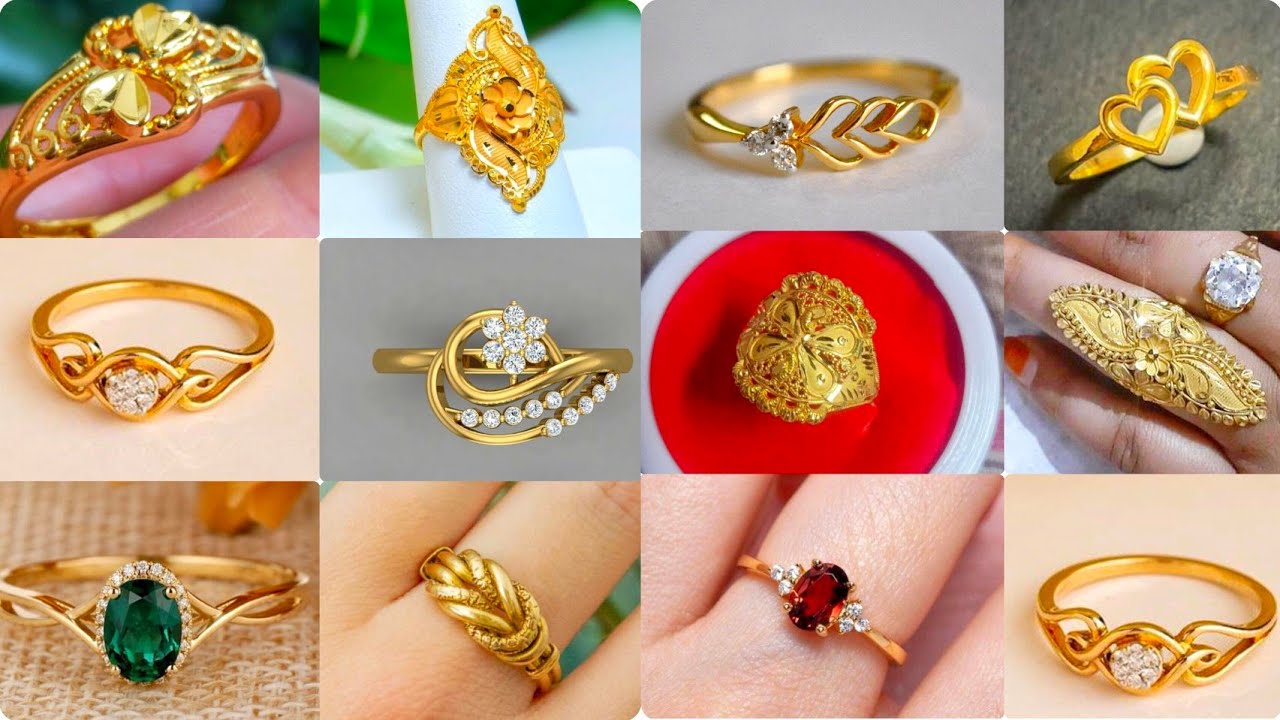 New Gold Ring Designs For Women's With Price || Daily Use Ring Design In Gold |