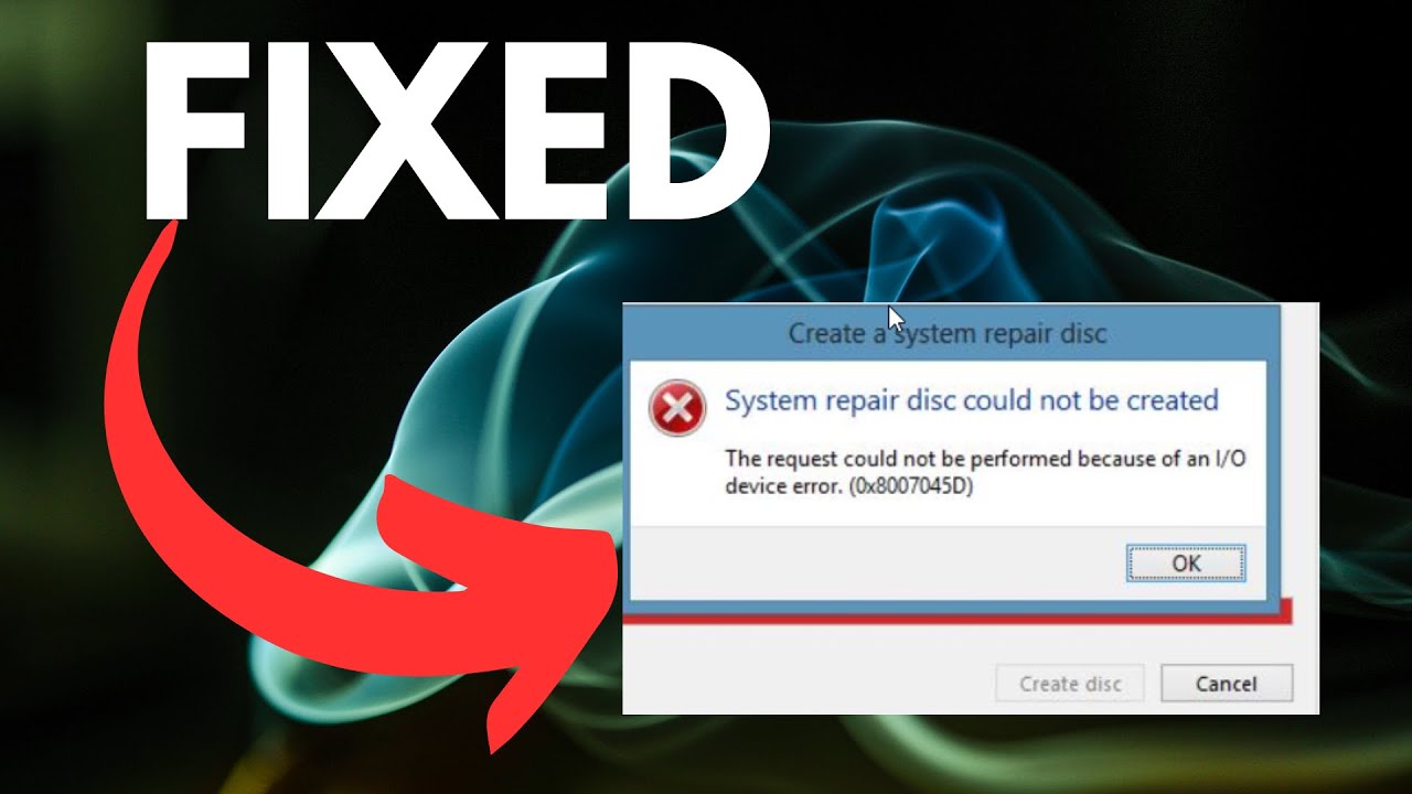 How To Fix Error 0x8007045d On Windows