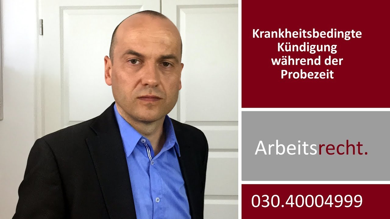 Kündigung wegen Krankheit in der Probezeit | Fachanwalt für Arbeitsrecht Alexander Bredereck