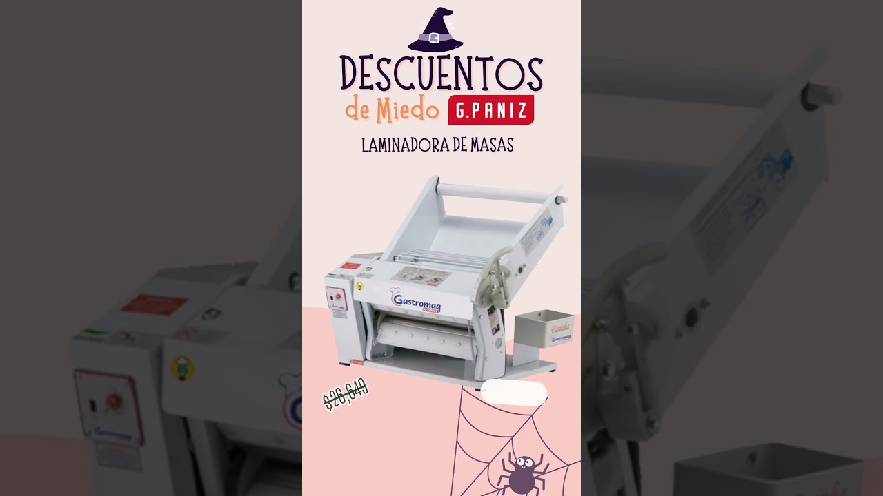✅ Laminadora de Masas Gastromaq CLE-300mini
