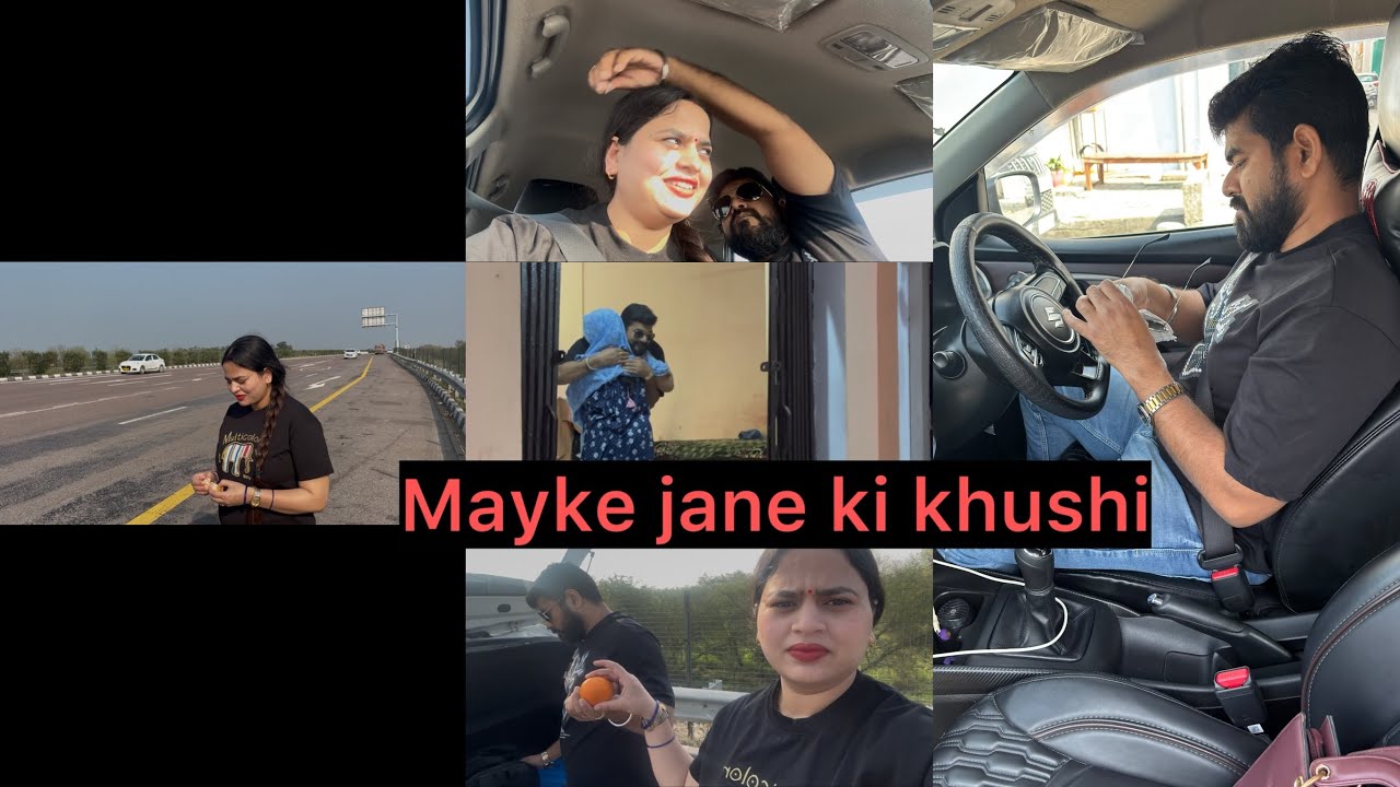 Aaj apne ghar ja rahi hu via Agra Lucknow express way #Mayke jane ki khushi #Packing done  #new vlog