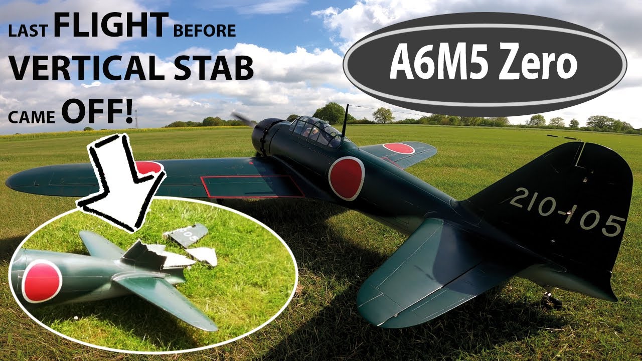 RC Warbird A6M5 Zero 1/5 scale airplane with Saito FG90, japanese fighter aircraft