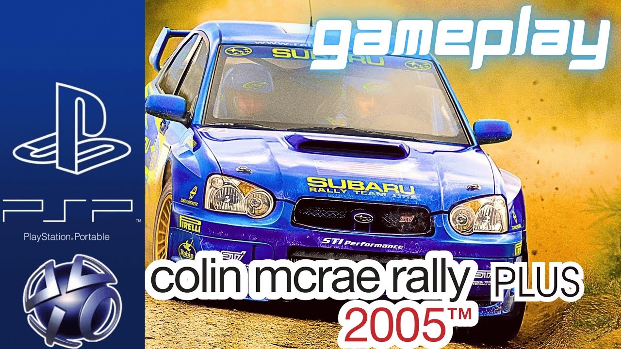 Colin McRae Rally 2005 Plus (2004) Sony PlayStation Portable PSP Gameplay