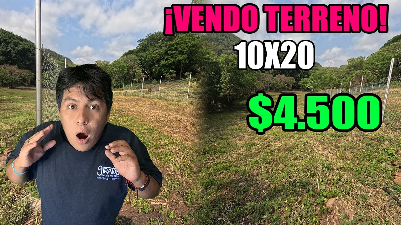 Vendo TERRENOS BARATOS $4.500 terrenos de 10x20 en Sonsonate
