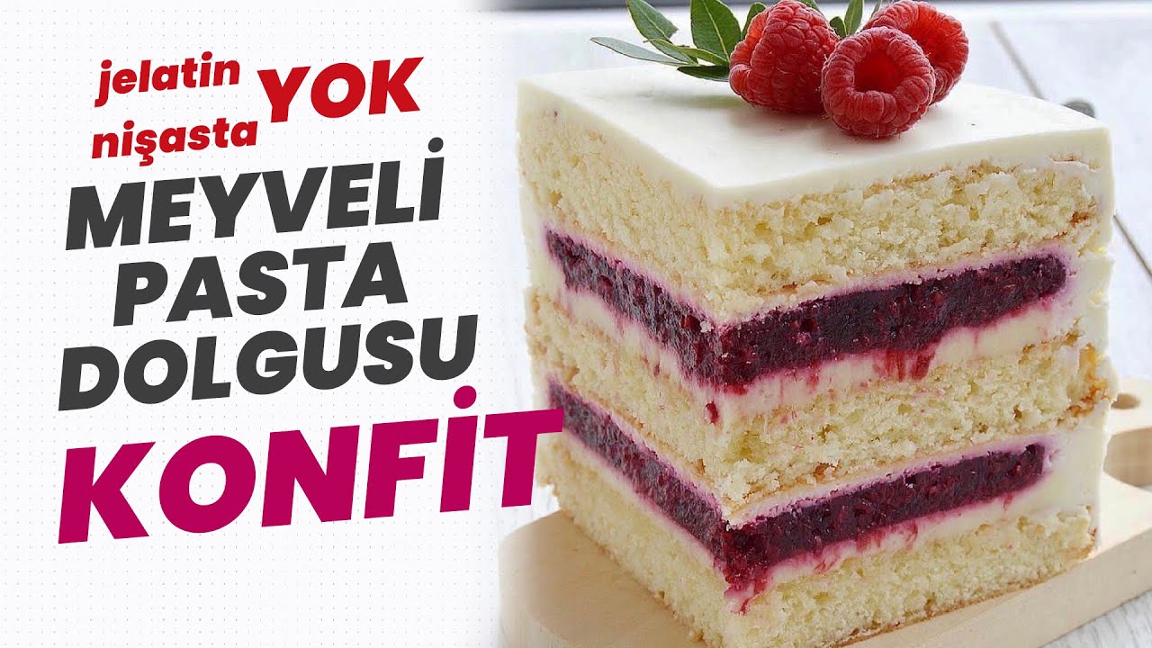 Jelatin YOK ! Nişasta YOK ! Meyveli Pasta Dolgusu CONFIT !! Bu Tarife Bayılacaksınız