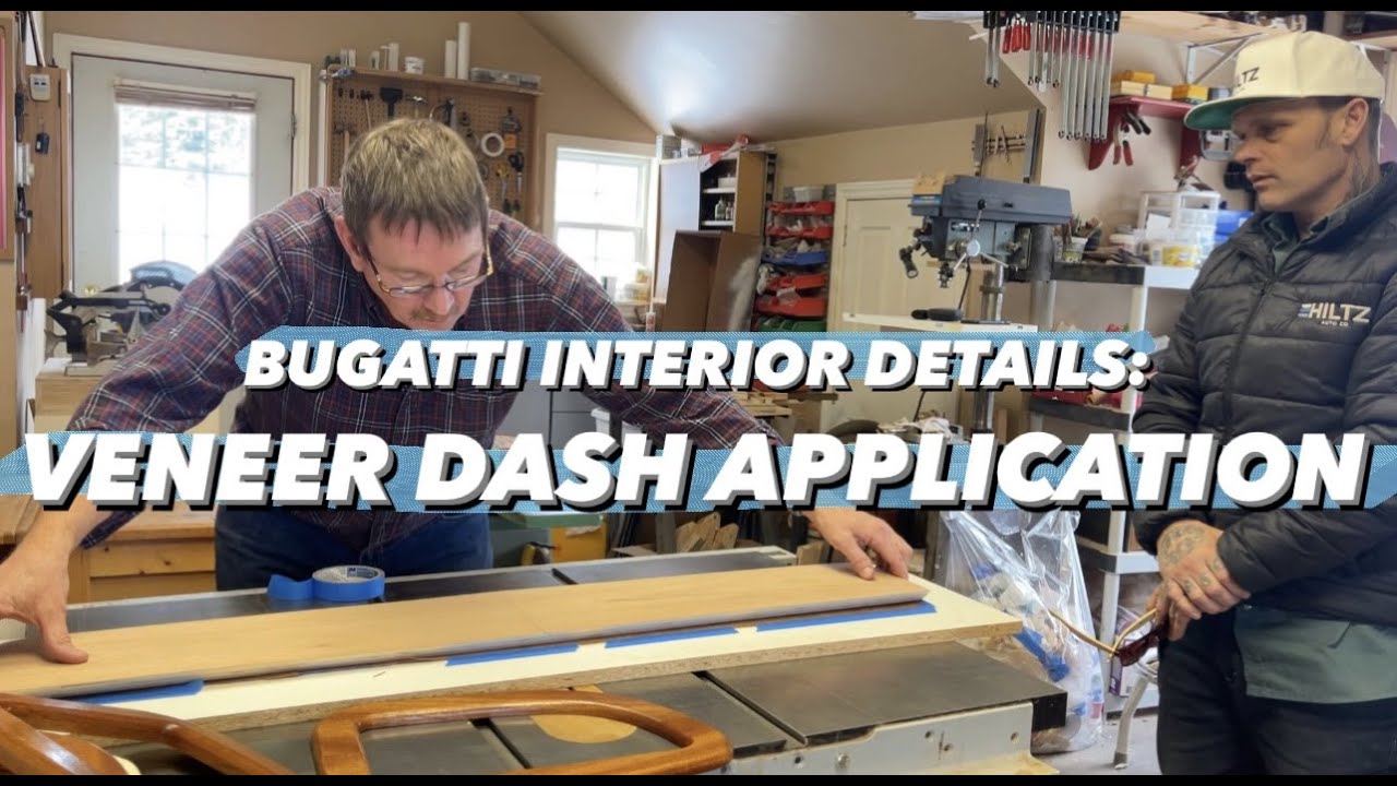 BUGATTI INTERIOR DETAILS: VENEER DASH APPLICATION
