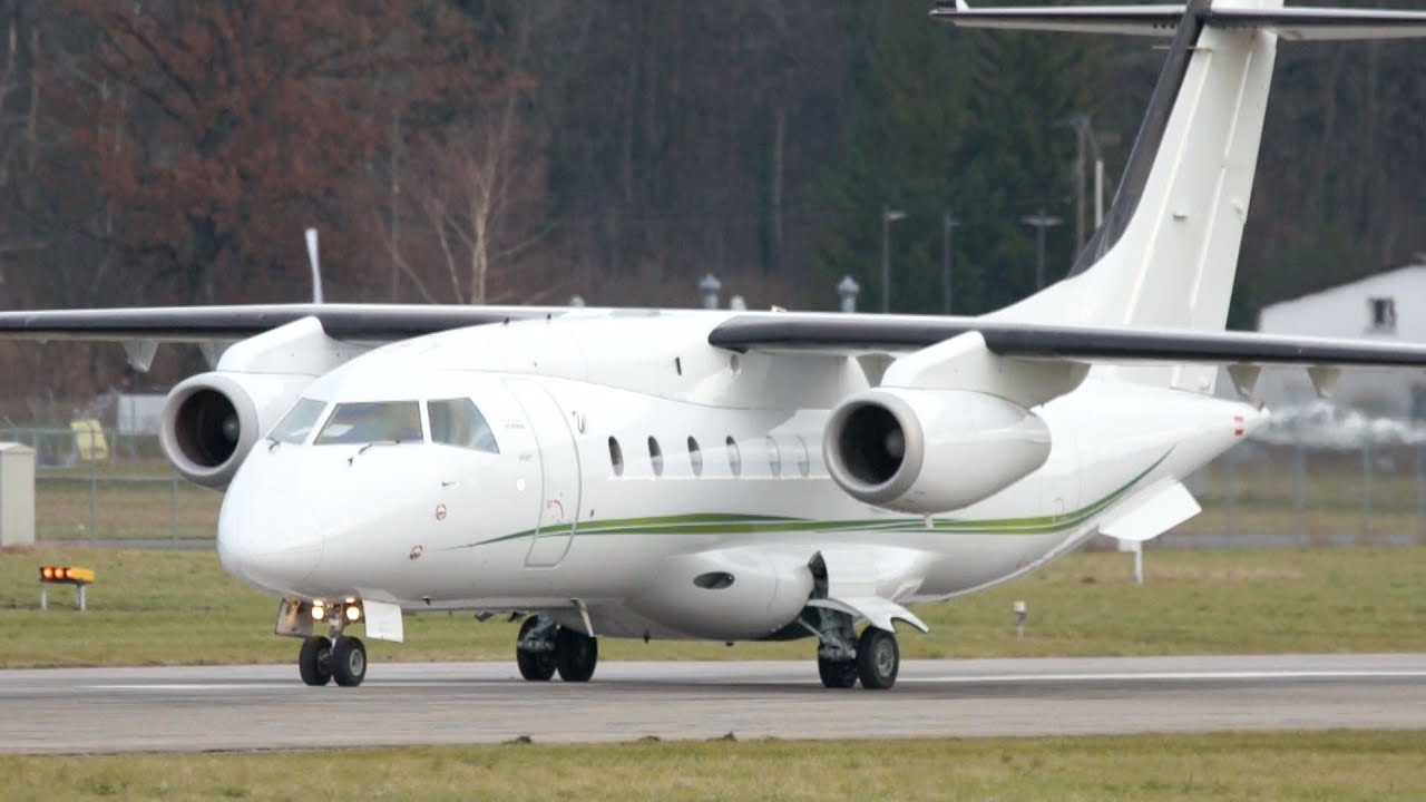 Dornier 328JET Tyrolean Jet Service Take Off at Airport Bern-Belp
