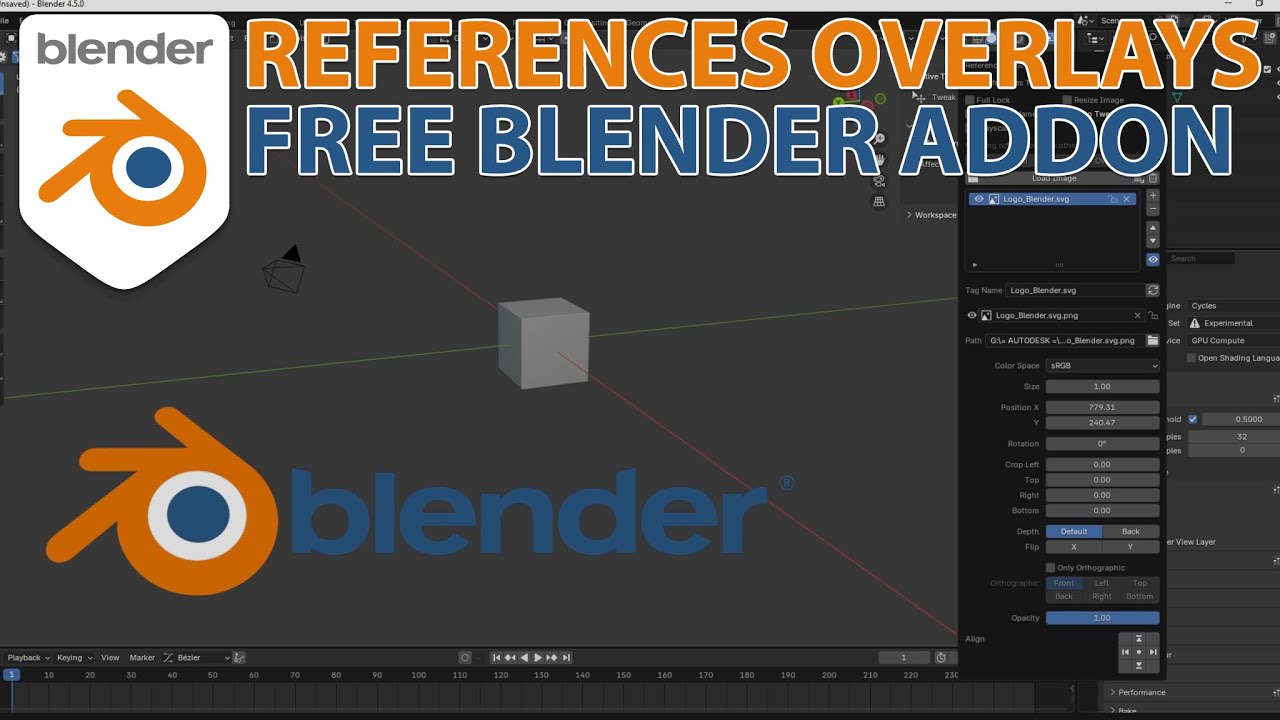 REFERENCES OVERLAYS - FREE BLENDER ADDON