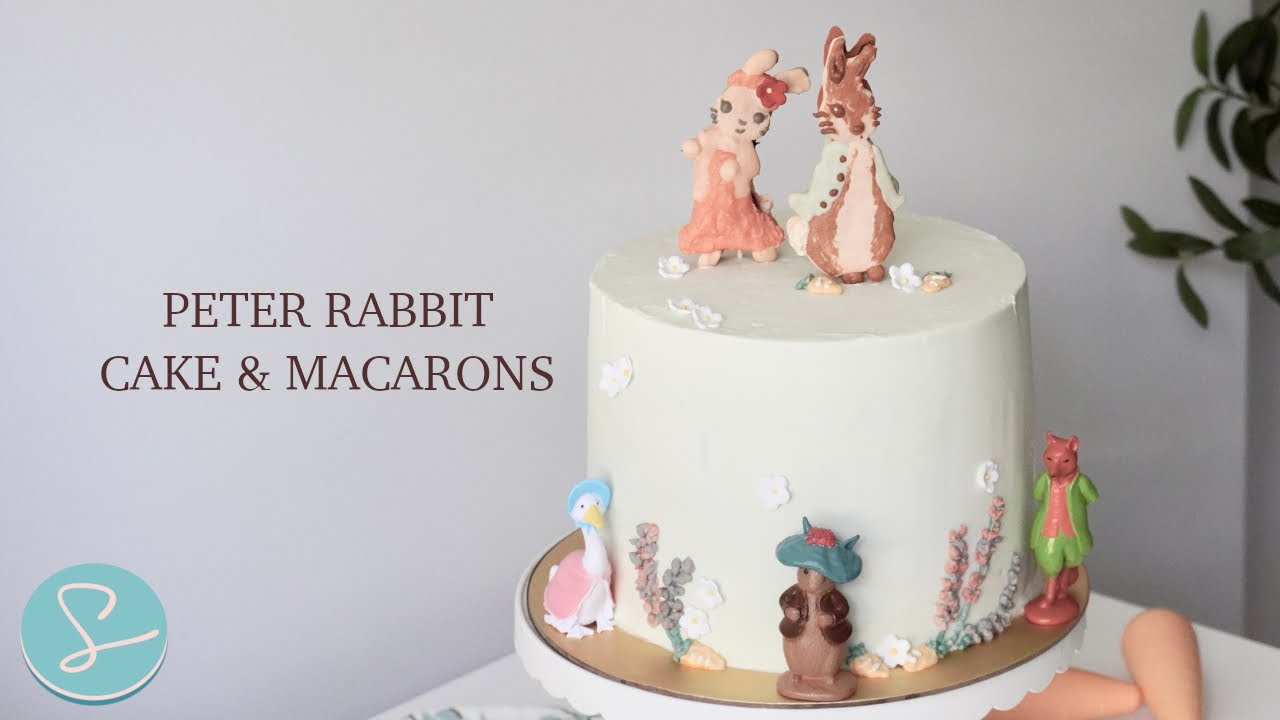 Peter Rabbit Cake & Macarons Tutorial - SUMOPOCKY