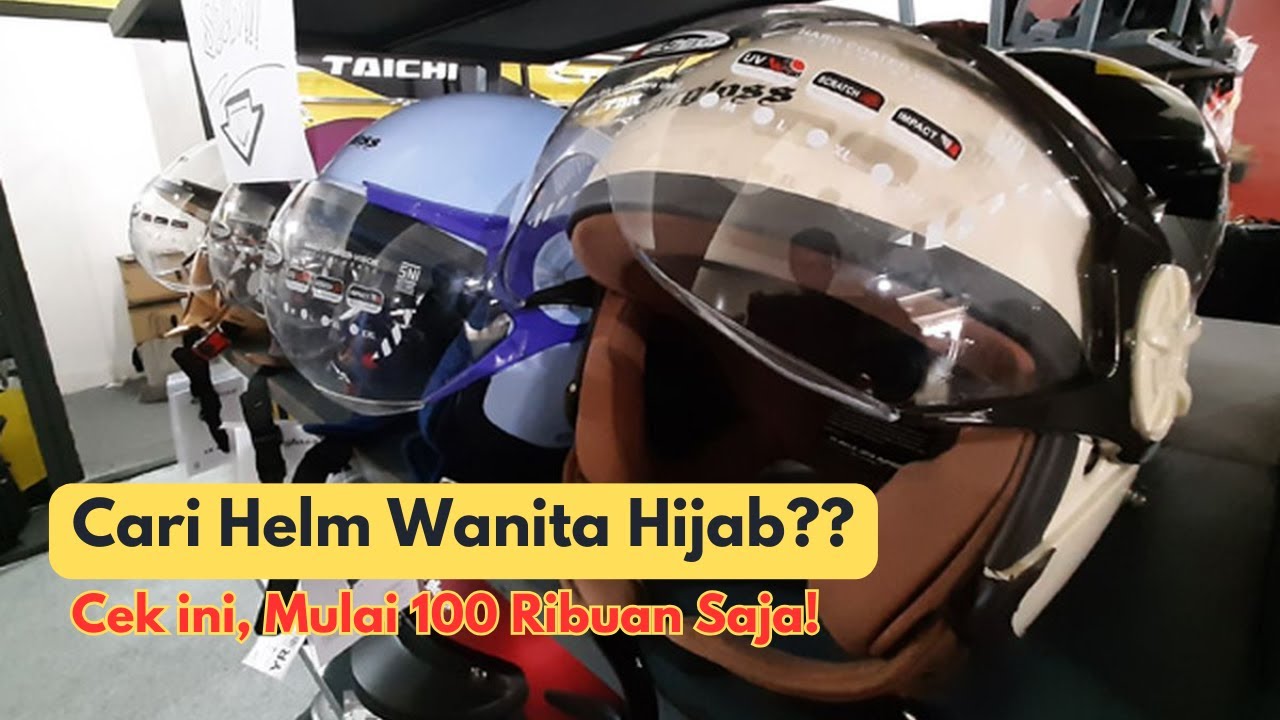 5 Rekomendasi Helm Wanita Hijab 100 Ribuan: Anti Pusing & Anti Ribet!