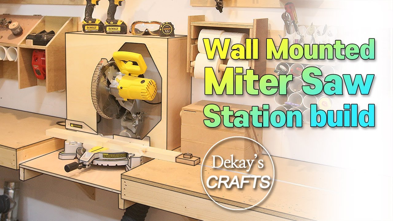 Miter Saw Station & Cheap T-track Stopper│각도절단기 스테이션, 티트랙 스토퍼 만들기 [woodworks/목공DIY]