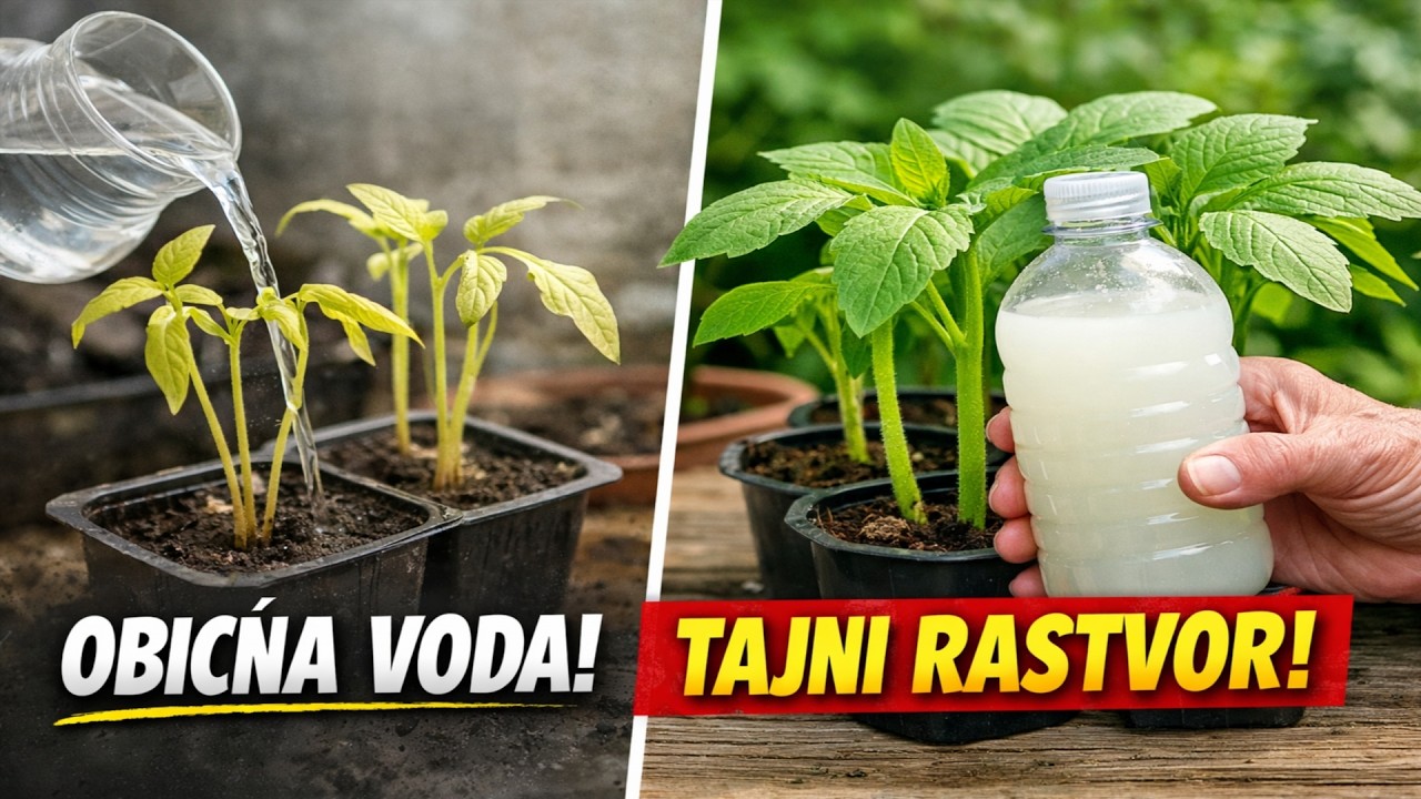 ZABORAVITE NA OBIČNU VODU! Uz ovaj rastvor od par dinara, rasad će vam biti jak i čvrst kao stablo