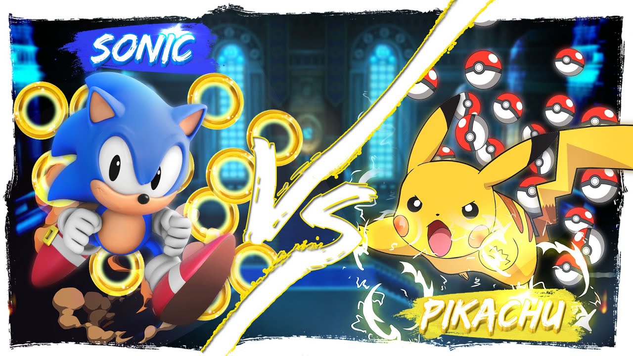 ★CLASSIC SONIC vs PIKACHU★.- 3D Animation | Epic Fight |