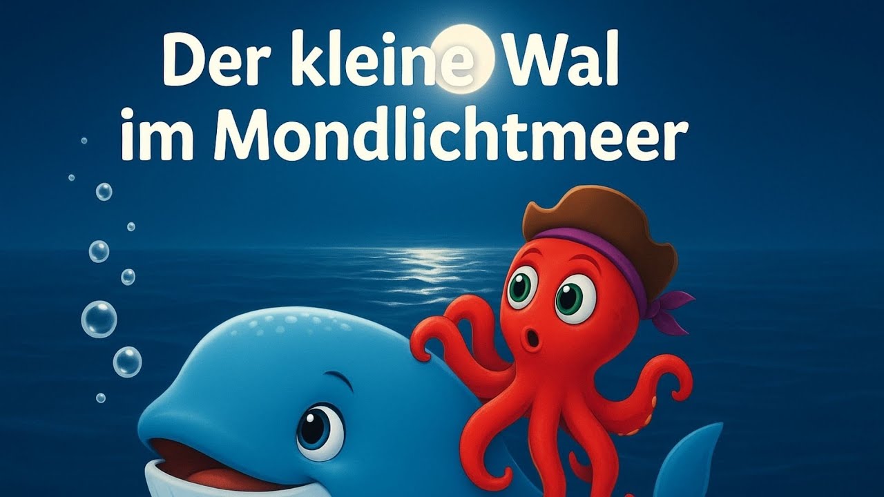 Der kleine Wal im Mondlichtmeer🌙🐋 | Lustige Gutenachtgeschichte für Kinder ab 3| Einschlafgeschichte