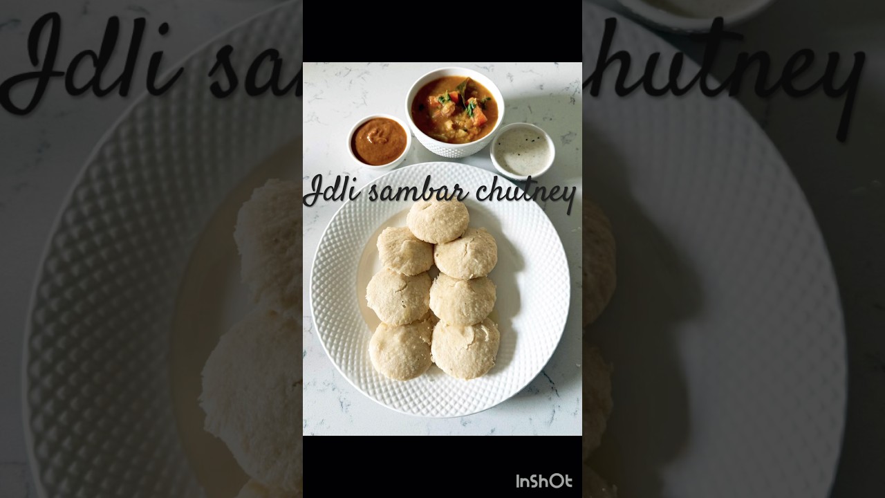 Healthy brown rice idli with sambar chutney 🇮🇳🇺🇸😋😋