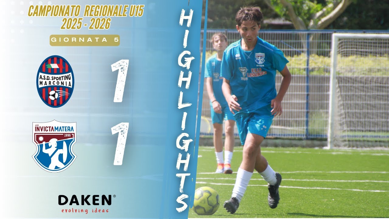 HIGHLIGHTS INVICTA MATERA U15 | Sporting Marconia VS Invicta campionato regionale stagione 25/26