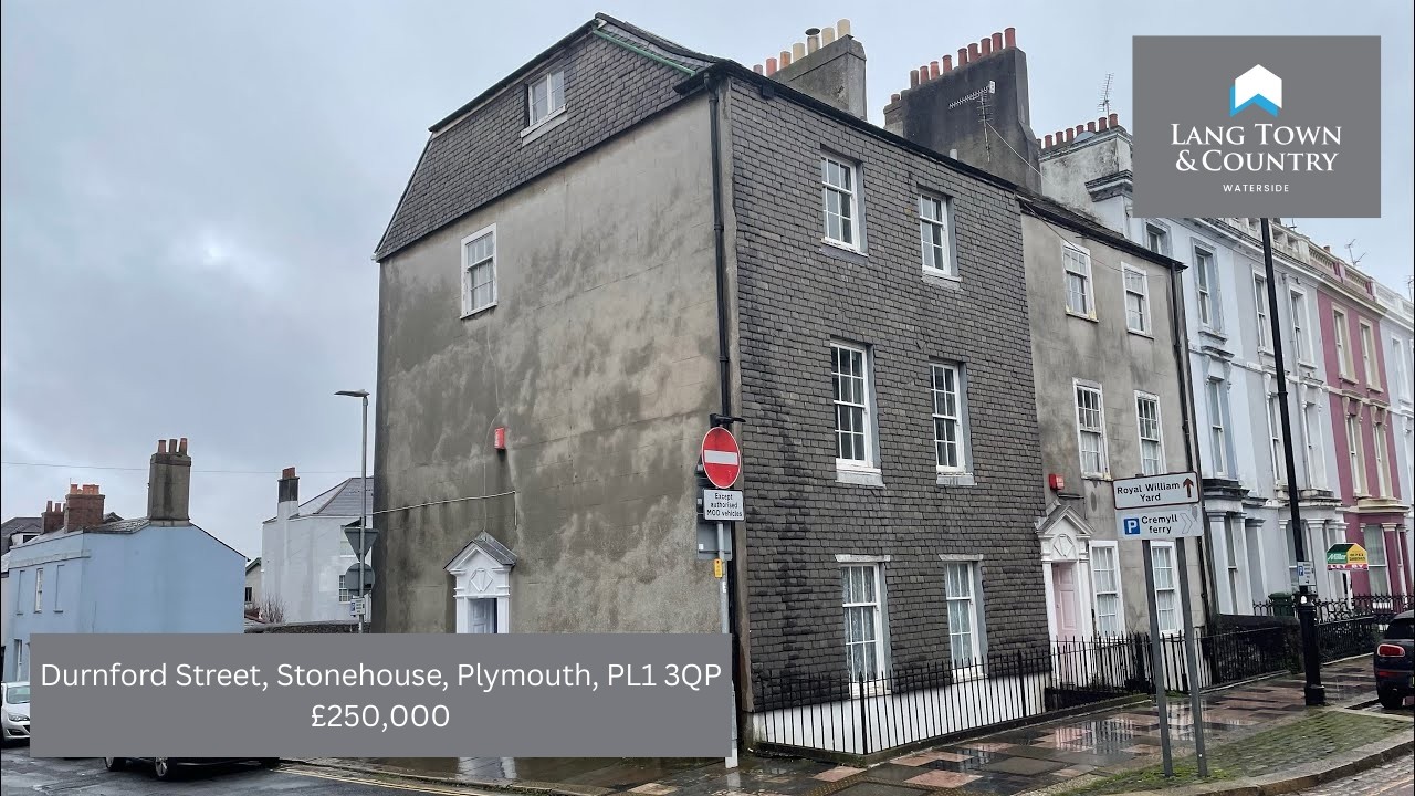 Durnford Street, Stonehouse, Plymouth, PL1 3QP-Maisonette For Sale-4 Beds-Grade 2 Listed-No Chain