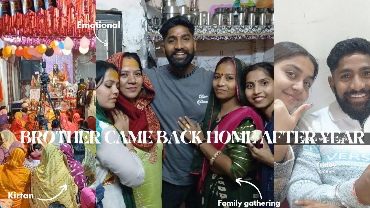 My brother came home from goa after almost a year 🥹 | Family Celebration