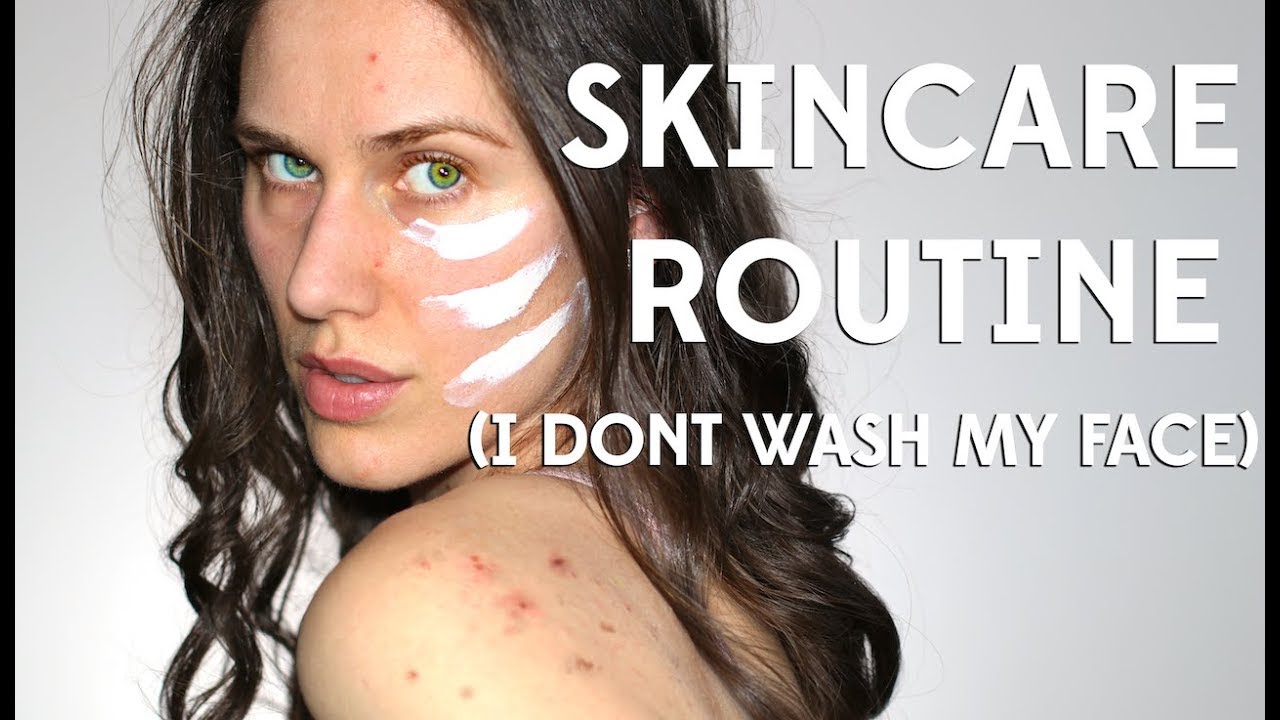 MY ACNE SKINCARE ROUTINE AM : PM & WHY I DONT WASH MY FACE IN THE MORNING