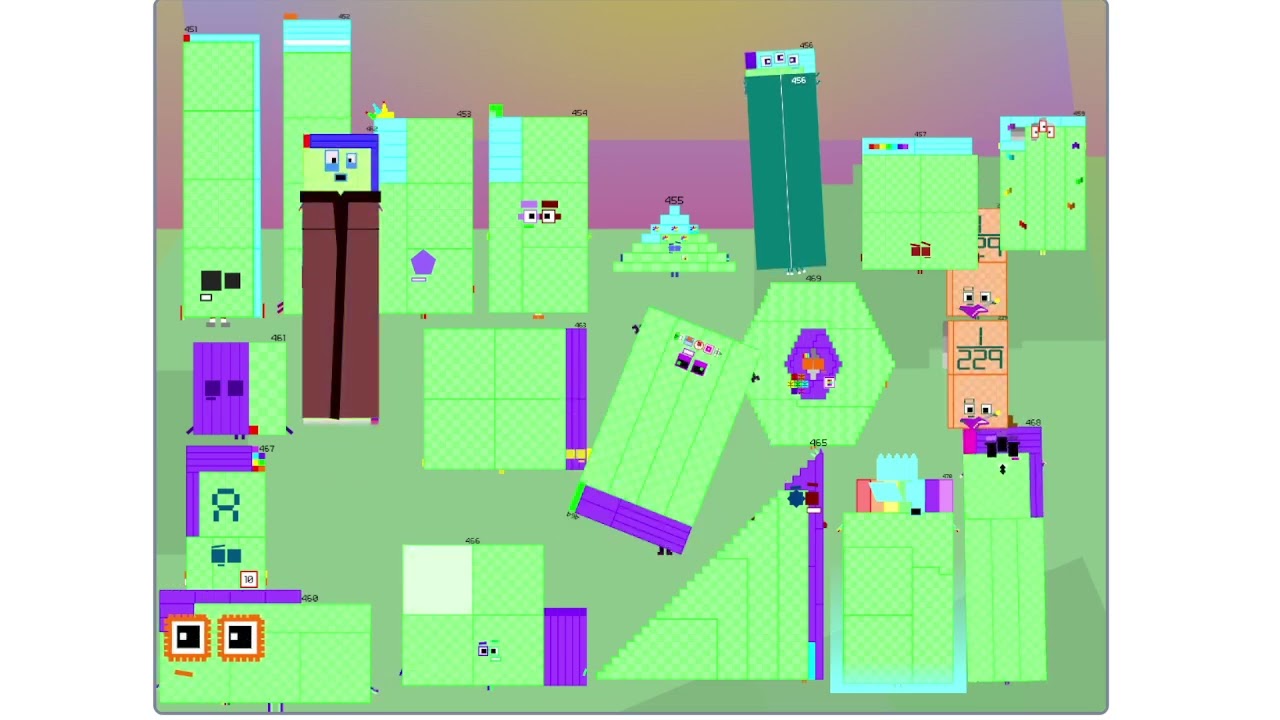 NUMBERBLOCK BAND RETRO 451-470 MASHUP (3/4)