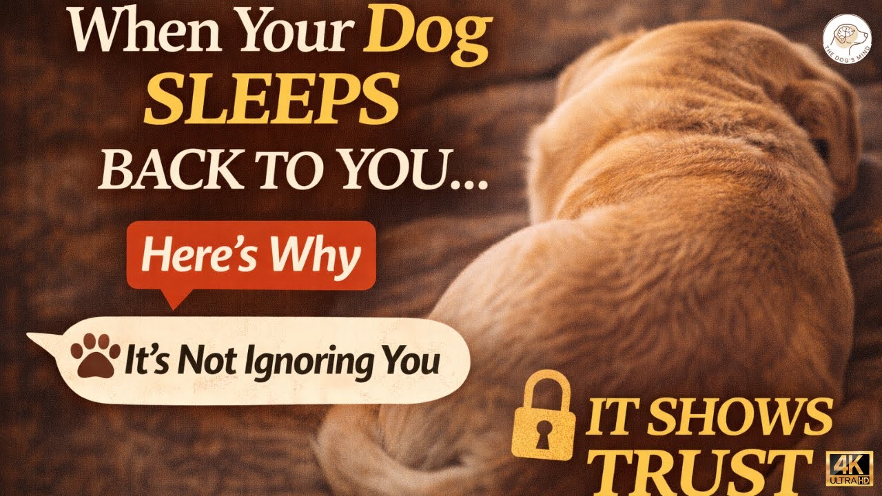 When Your Dog Sleeps With Their Back to You, This Is What It Means