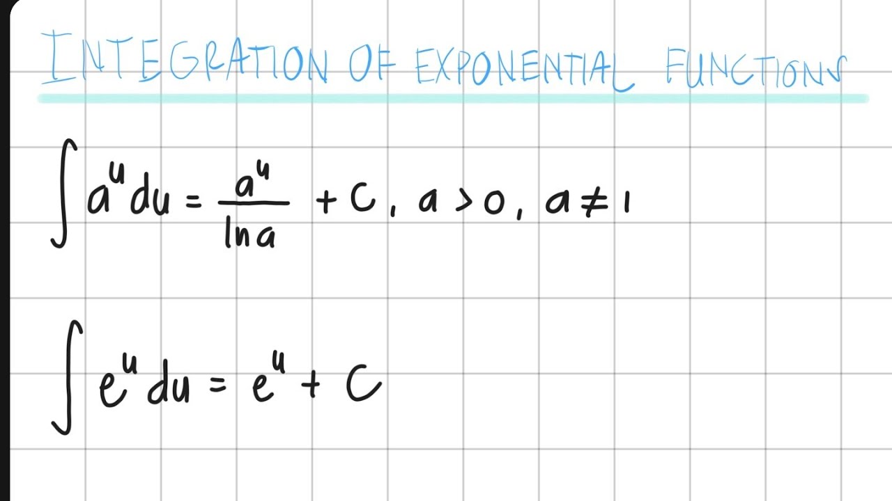 Integral Calculus (Exponential Functions)