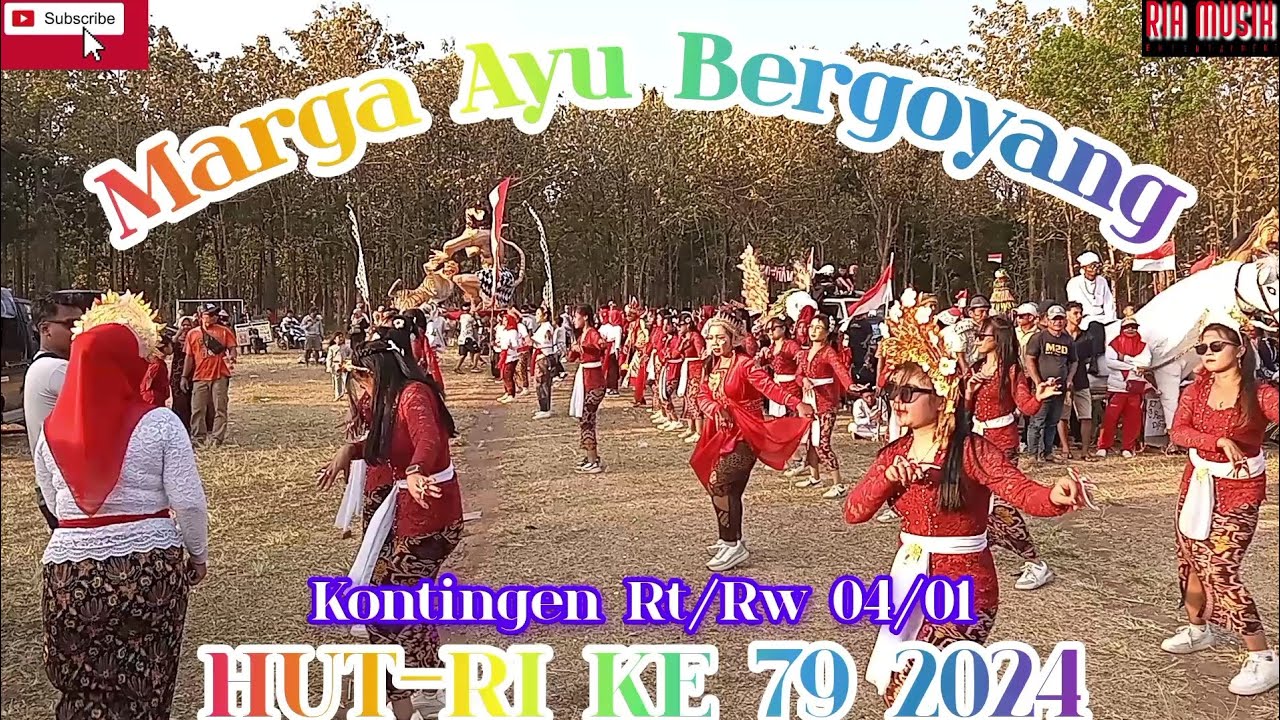 #karnaval Marga Ayu Bergoyang // rt/rw04/01 Ds Marga Ayu. #videoviral yutube.com/@RiaMusikChannel.