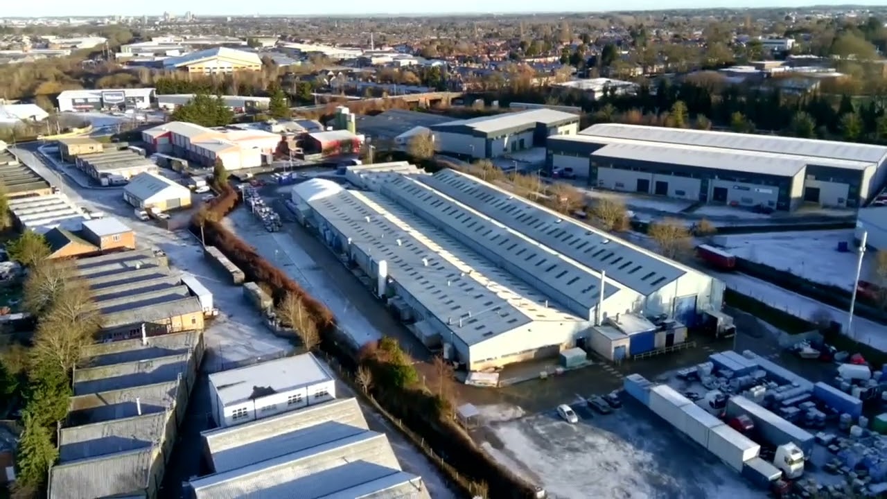 Frosty South Wigston Drone footage 