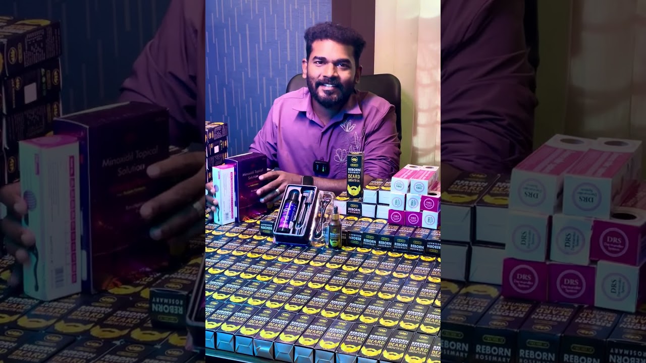 Beard Growth Secrets | Minoxidil + Derma Roller + Rosemary Oil Telugu wa 9133061616