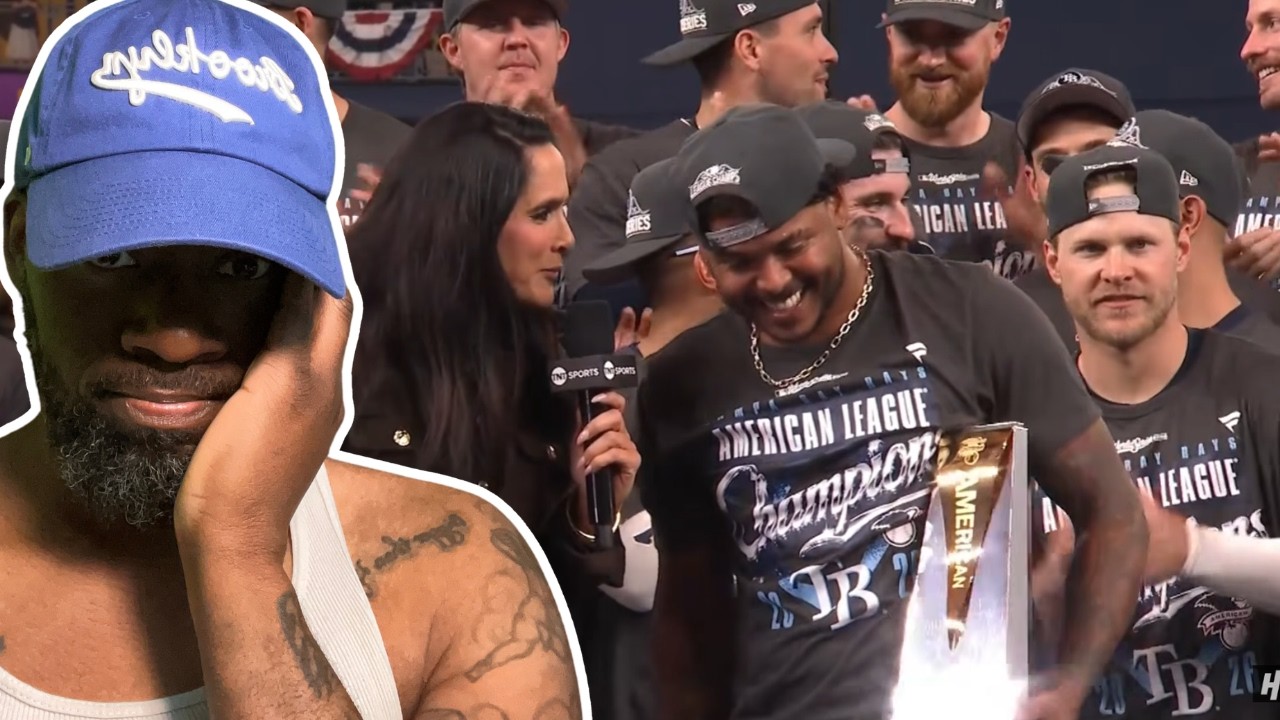 Tampa Bay Rays ПОБЕЖДАЮТ в ALCS 2026! ПОЛНАЯ церемония вручения трофея (РЕАКЦИЯ)