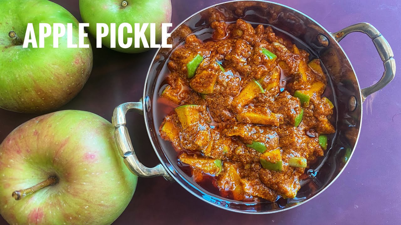 Apple pickle || Apple avakay || instant green apple pickle || Apple pachadi