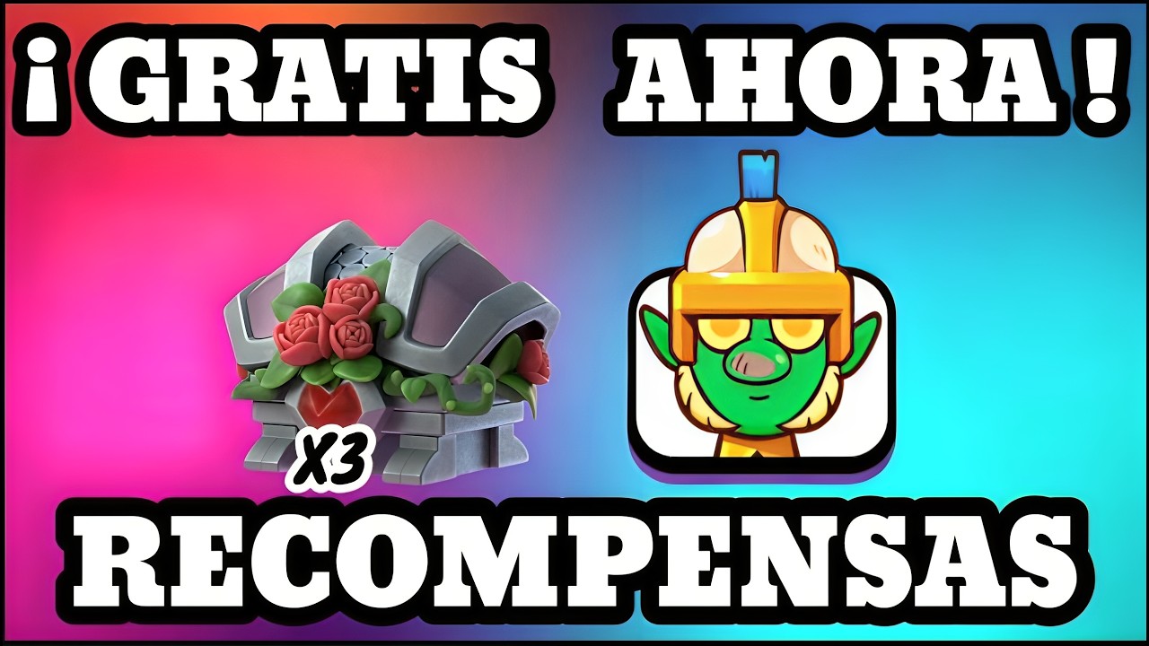 👉 😱 3 COFRES + EMOTE GRATIS en Clash Royale | Recl&aacute;malo YA