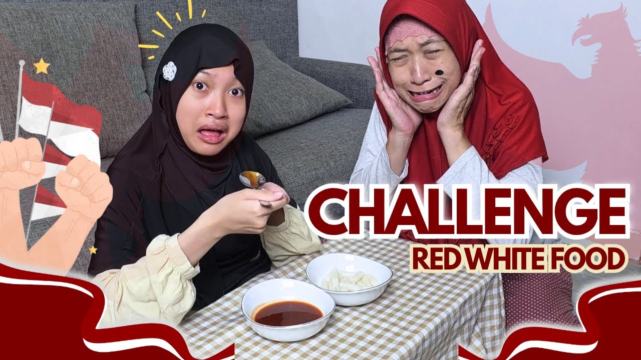 Borong Makanan Serba Warna Merah dan Putih - Aqilla Challenge di Mall &hearts; Aqilla's Diary
