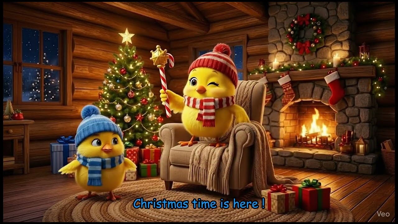 Christmas Jingle Bells 🎄 | Cozy Kids Song | Little Sky Birds