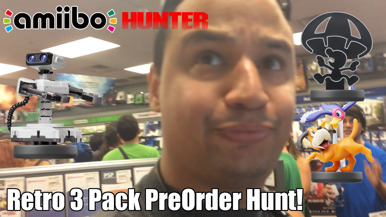 Amiibo Hunter: Retro 3 Pack PreOrder Hunt!