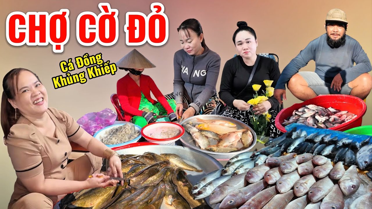 Quá Rộng Lớn, CHỢ CỜ ĐỎ, TP CẦN THƠ Đông Vui Nhộn Nhịp, Bà Con Vui Vẻ Hoà Đồng