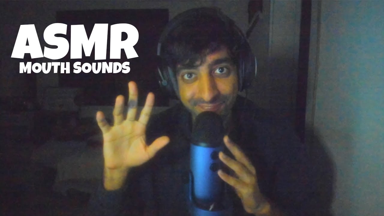 fast ASMR wet/dry mouth sounds and whistling