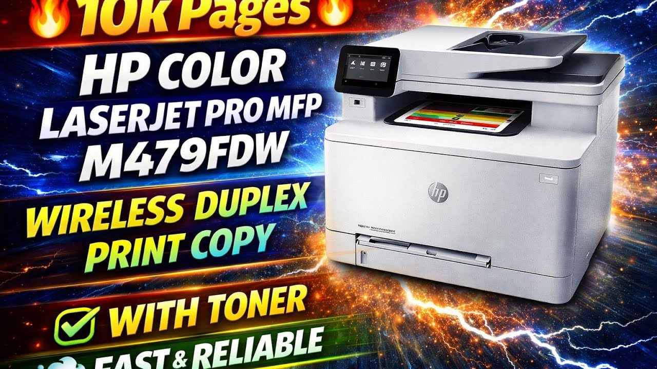 HP Color LaserJet Pro MFP M479FDW Wireless Duplex Print Copy-10k Pgs- With Toner
