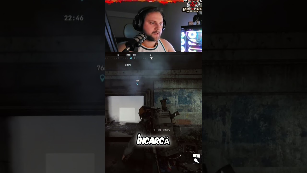 Player Prepares Grenade Attack with Smoke #shorts