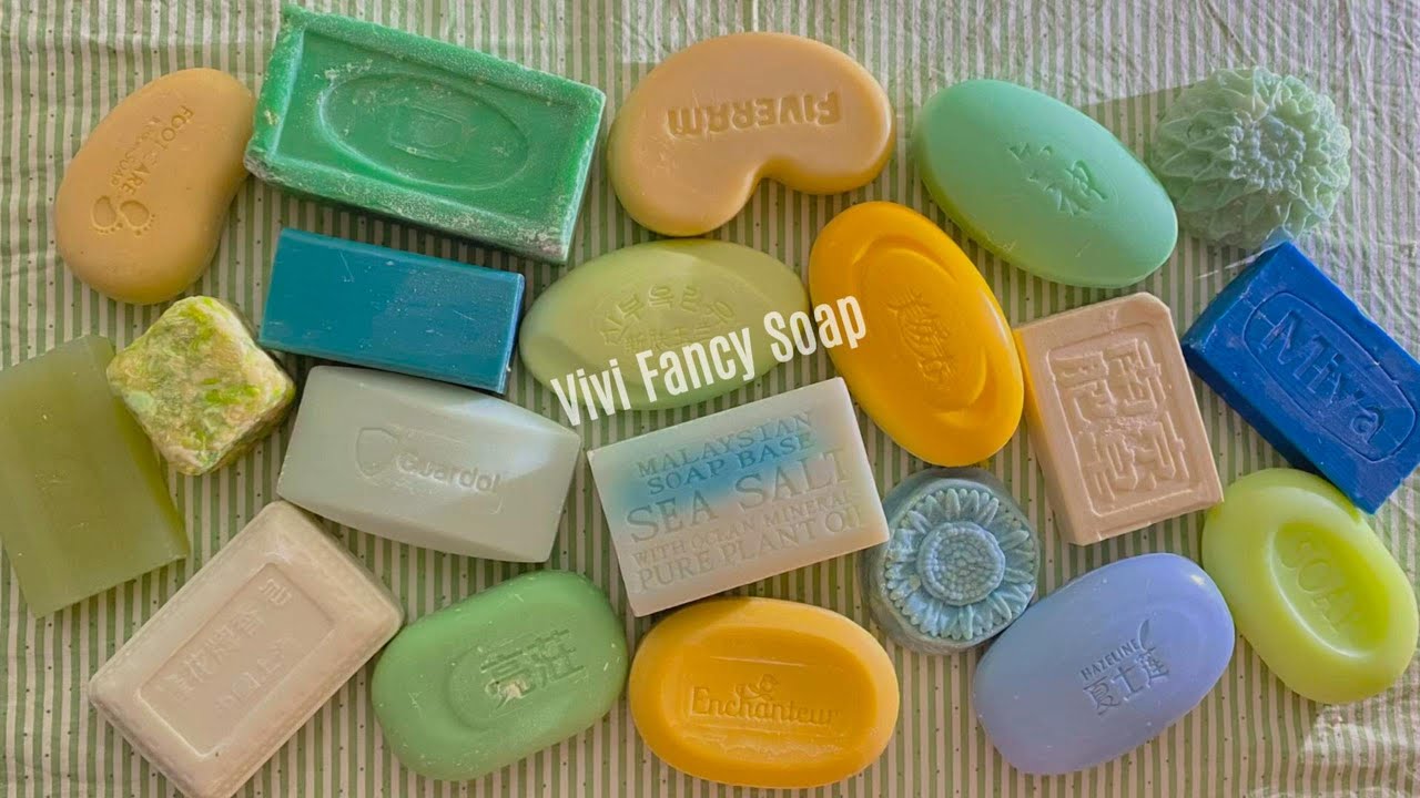 ASMR Soap Cutting/Dry Soap Cutting ASMR/Satisfying Sound ASMR/No Talking/Crunchy Colorful Soaps