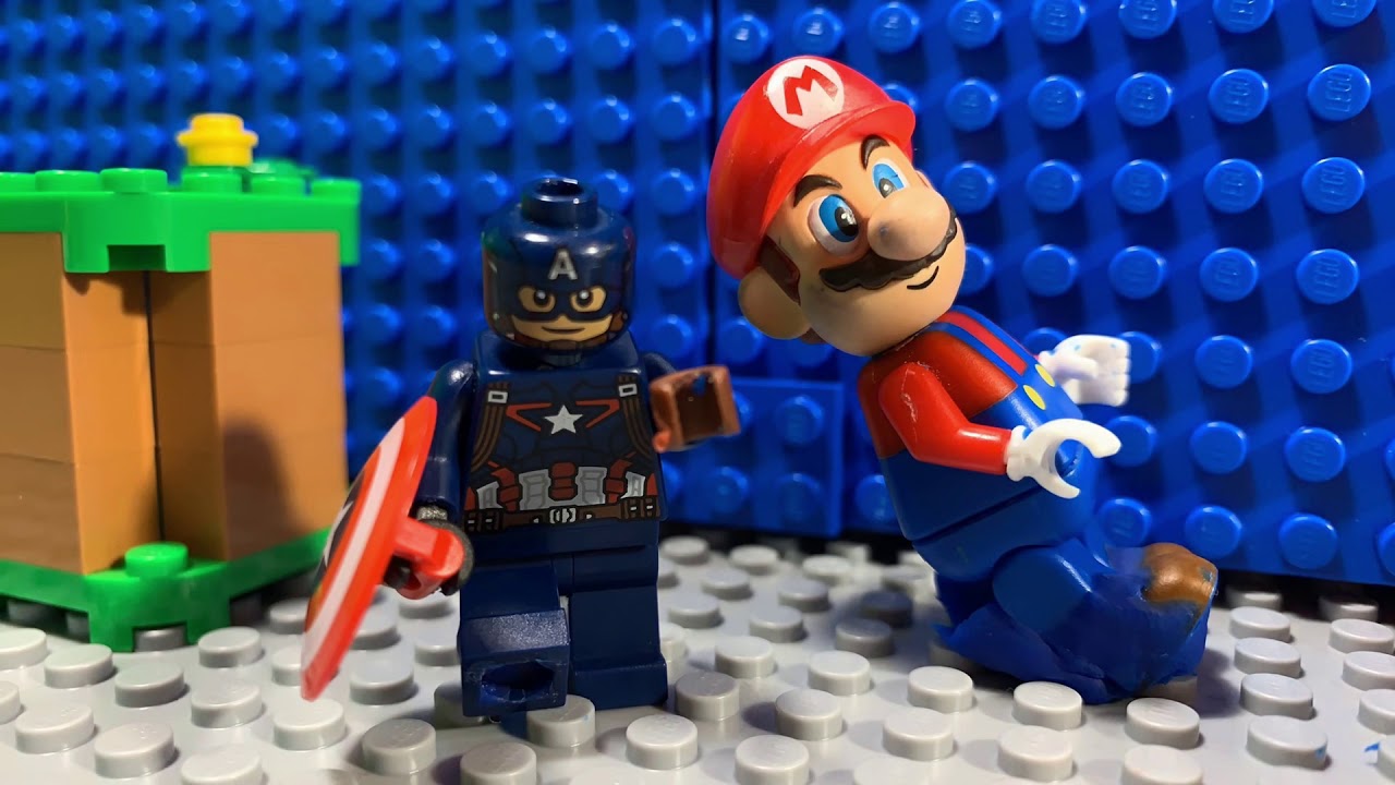 LEGO Captain America Versus Super Mario