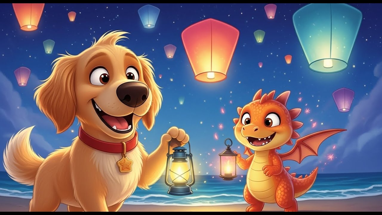 The Glow Night Parade ✨ | Sunny & Sparkie’s Magical Lantern Adventure!