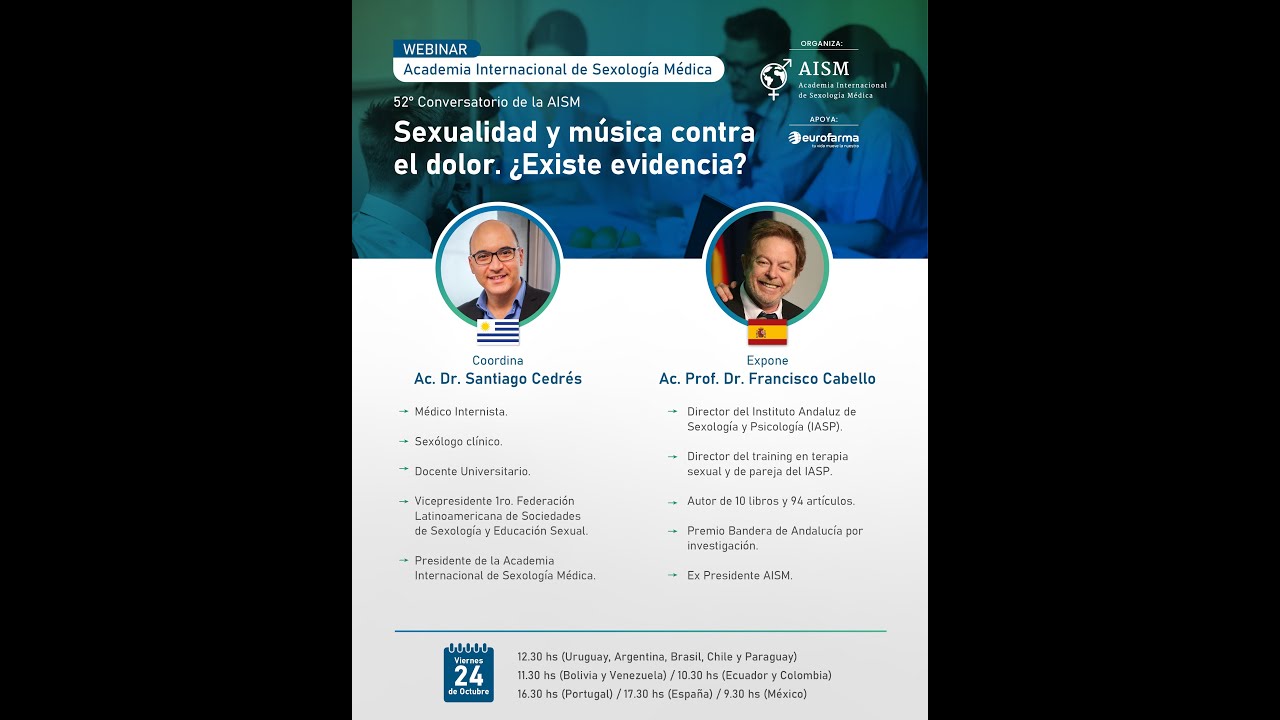 Webinar: Sexualidad y música contra el dolor. ¿Existe evidencia?