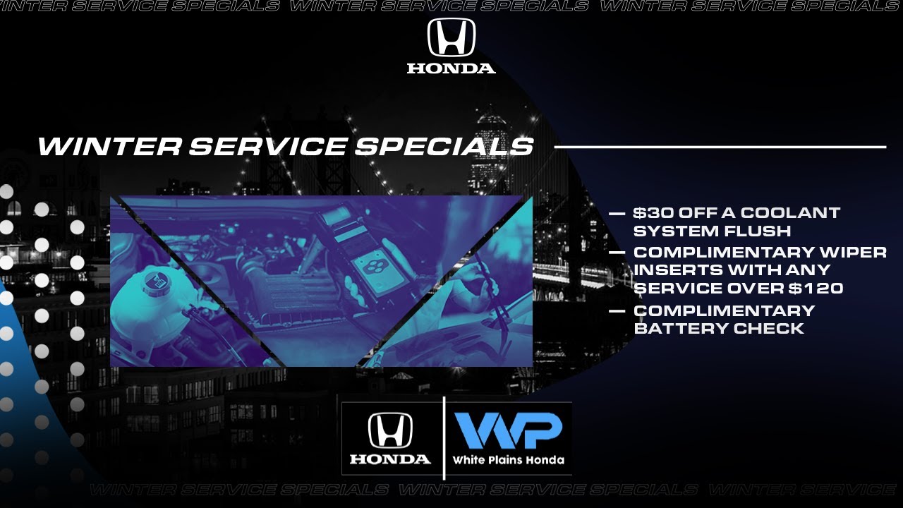Whiteplains Honda | Winter Service Special