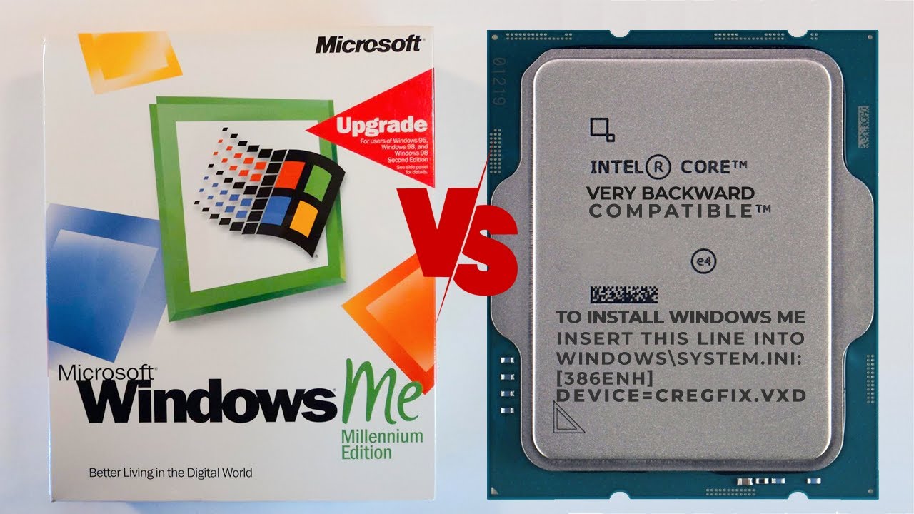 CREGFIX.VXD: теперь мы можем установить Windows Millennium на (очень) современное оборудование!