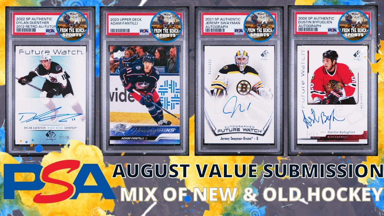$16 PSA NHL AUGUST SPECIAL GRADE REVEALS - 30 YOUNG GUNS AND FUTURE WATCH AUTO HOCKEY CARDS